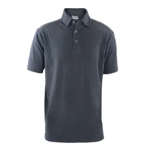 48-Hour Zusa Men's Black Heather Peachy Polo