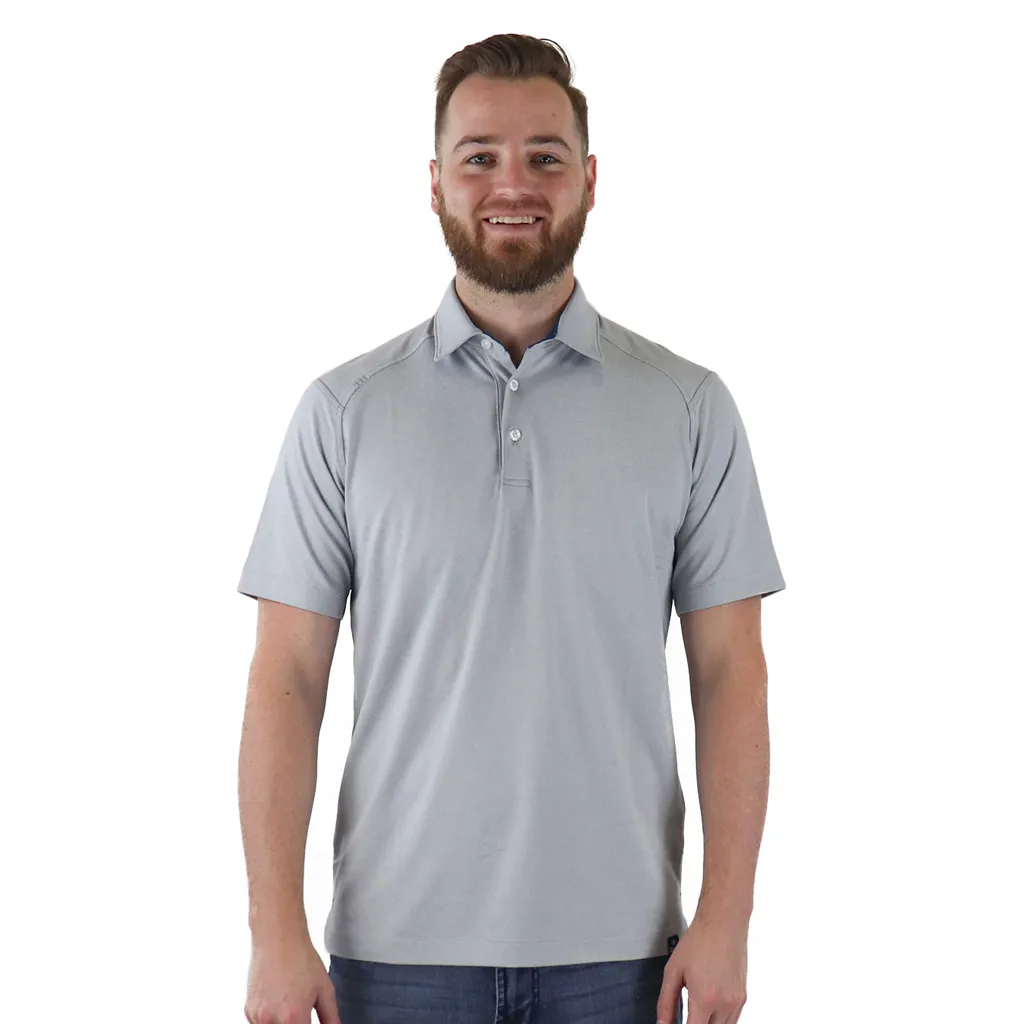 48-Hour Zusa Men's Cloud Grey Heather Itasca Polo