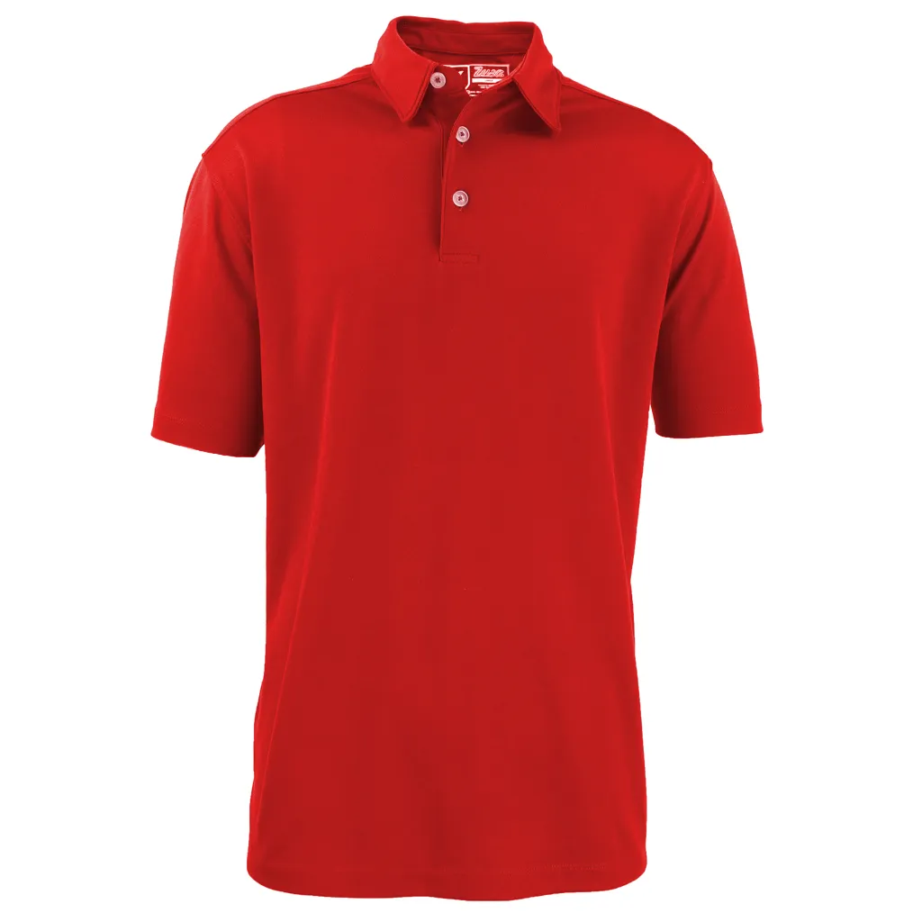 48-Hour Zusa Men's Red Everyday Pique Polo