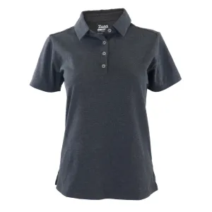 48-Hour Zusa Women's Black Heather Peachy Polo