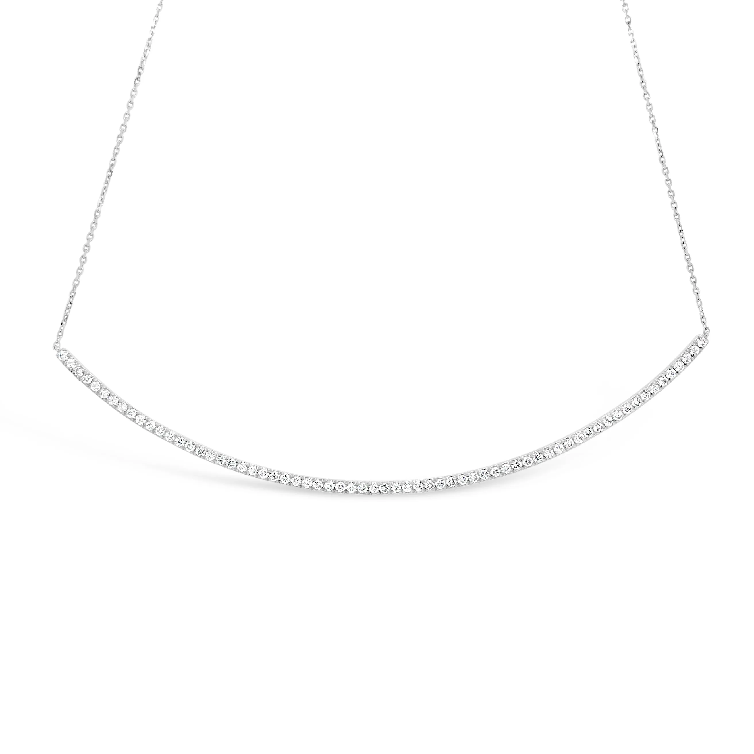 4" Diamond Bar Necklace