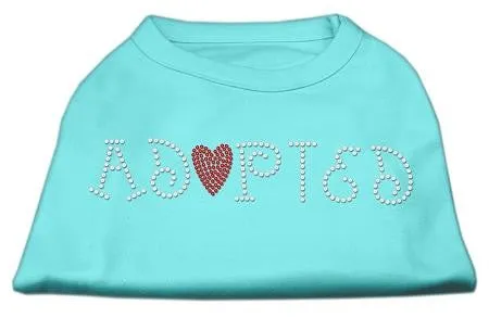 Adopted Rhinestone Shirt Aqua XS (8)