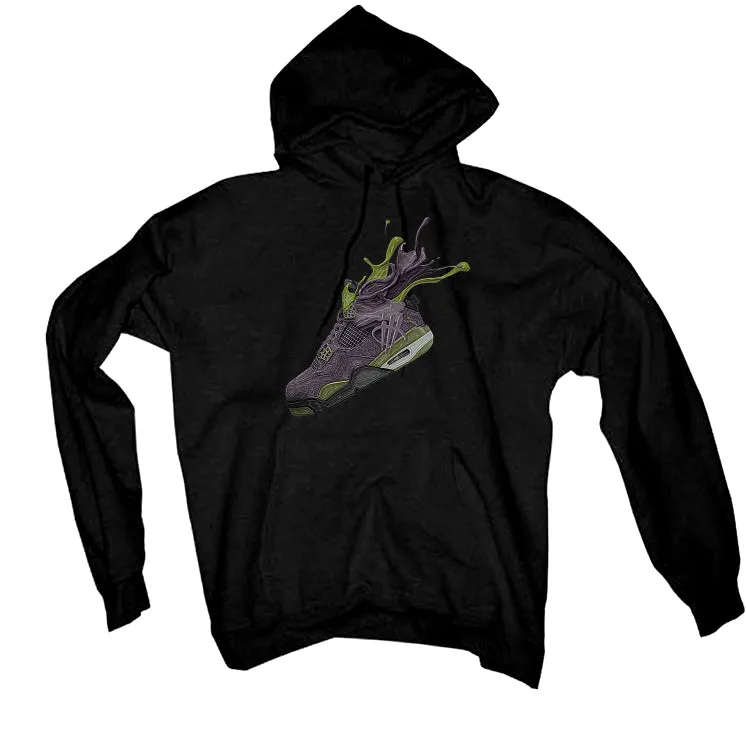 Air Jordan 4 Canyon Purple - Black T-Shirt (Splash 4)