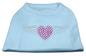 Aviator Rhinestone Shirt Baby Blue M (12)