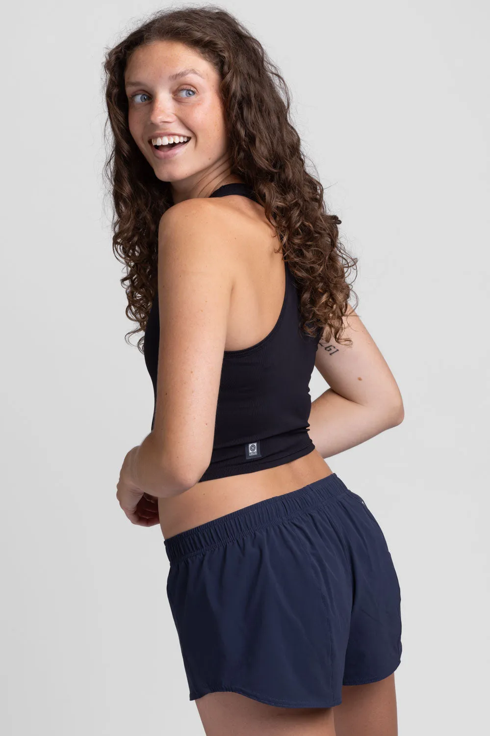 Bennie Run Short - Navy