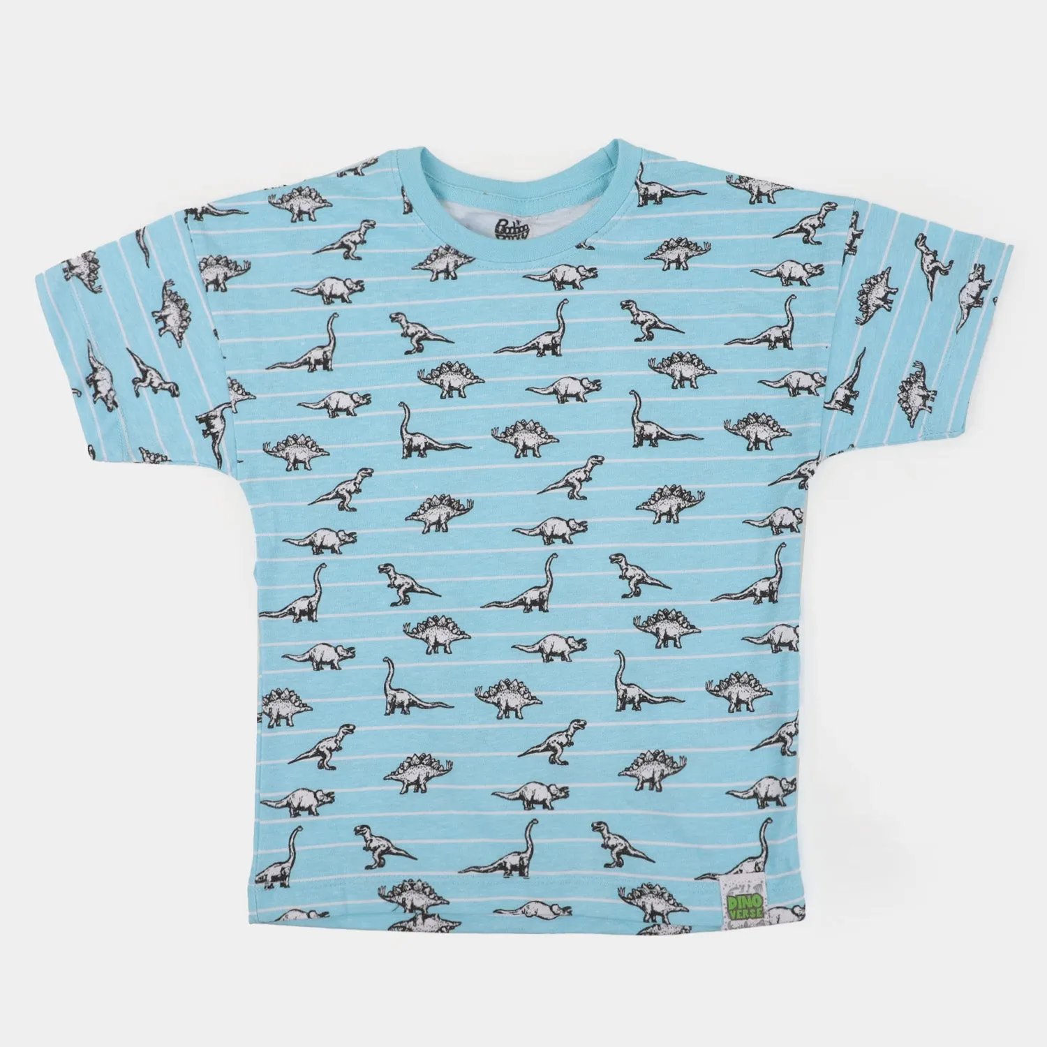 Boys T-Shirt Dino Printed | Light Blue