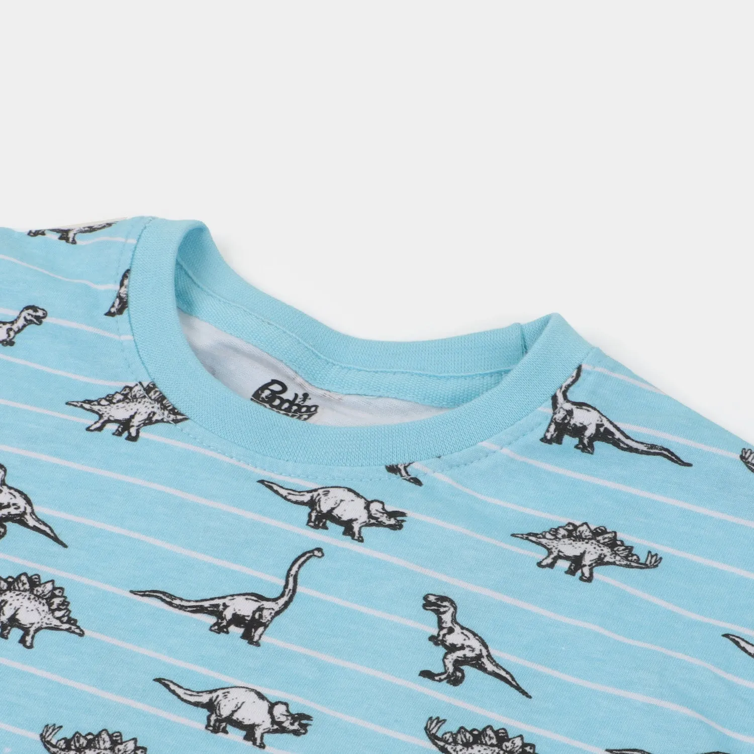 Boys T-Shirt Dino Printed | Light Blue