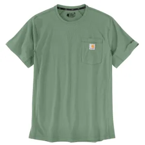 Carhartt Men's Force® Relaxed Fit Midweight Short Sleeve Pocket Tee_ Loden Frost