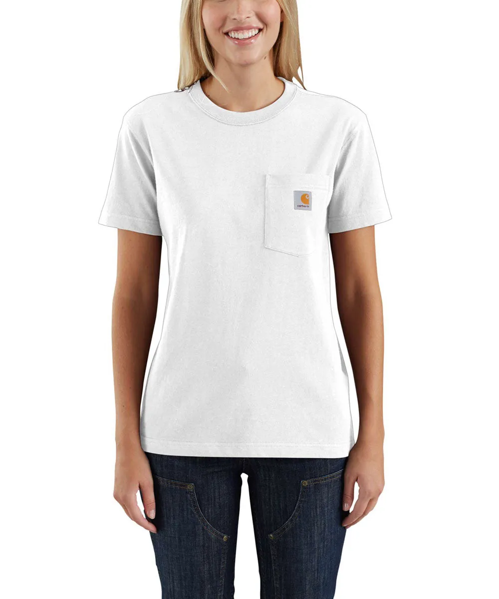 Carhartt Women’s WK87 Short Sleeve Pocket T-Shirt - White