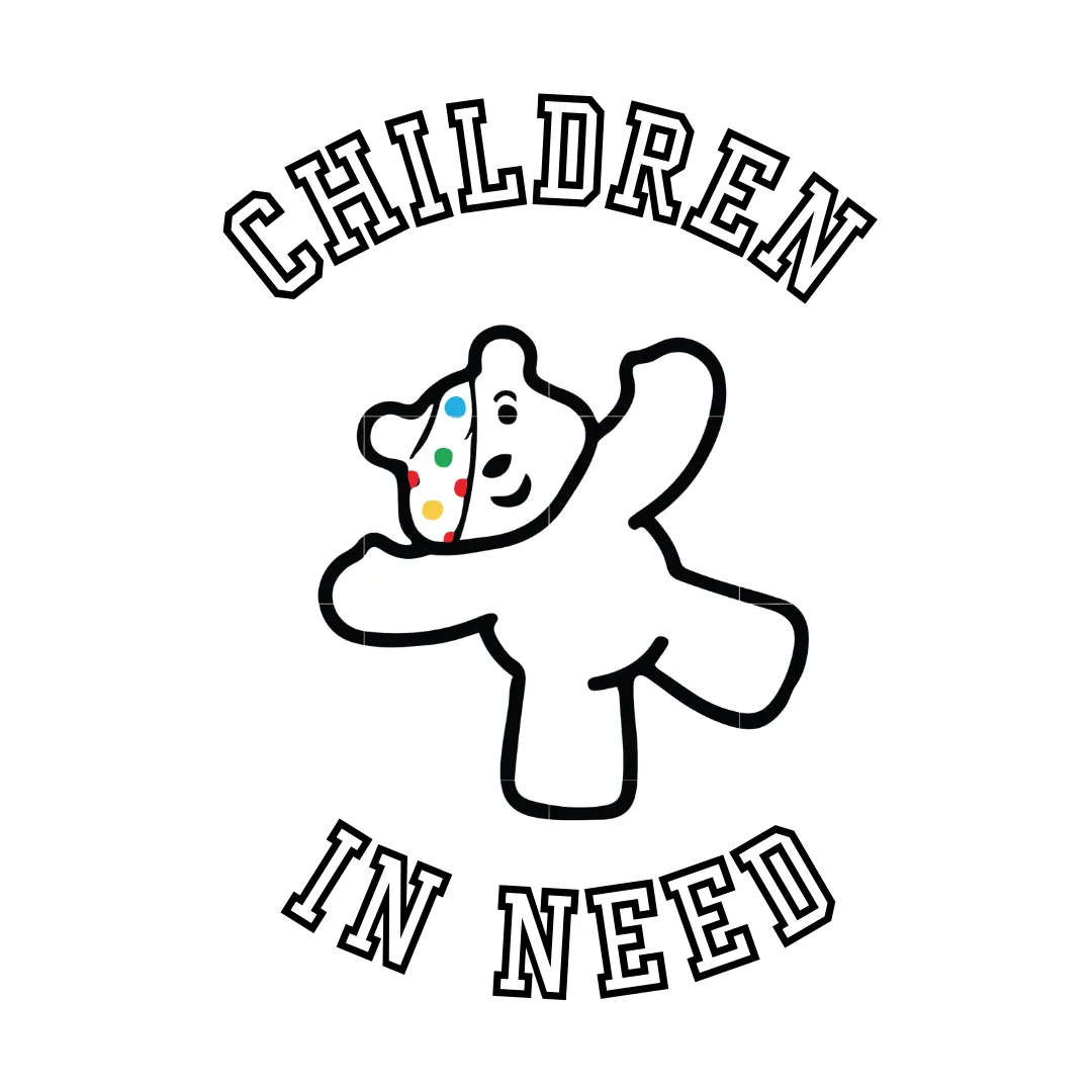 Children in need colour in tshirt