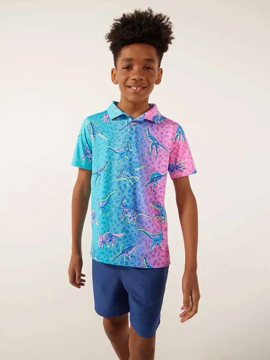 Chubbies The Dino Delight Youth Polo