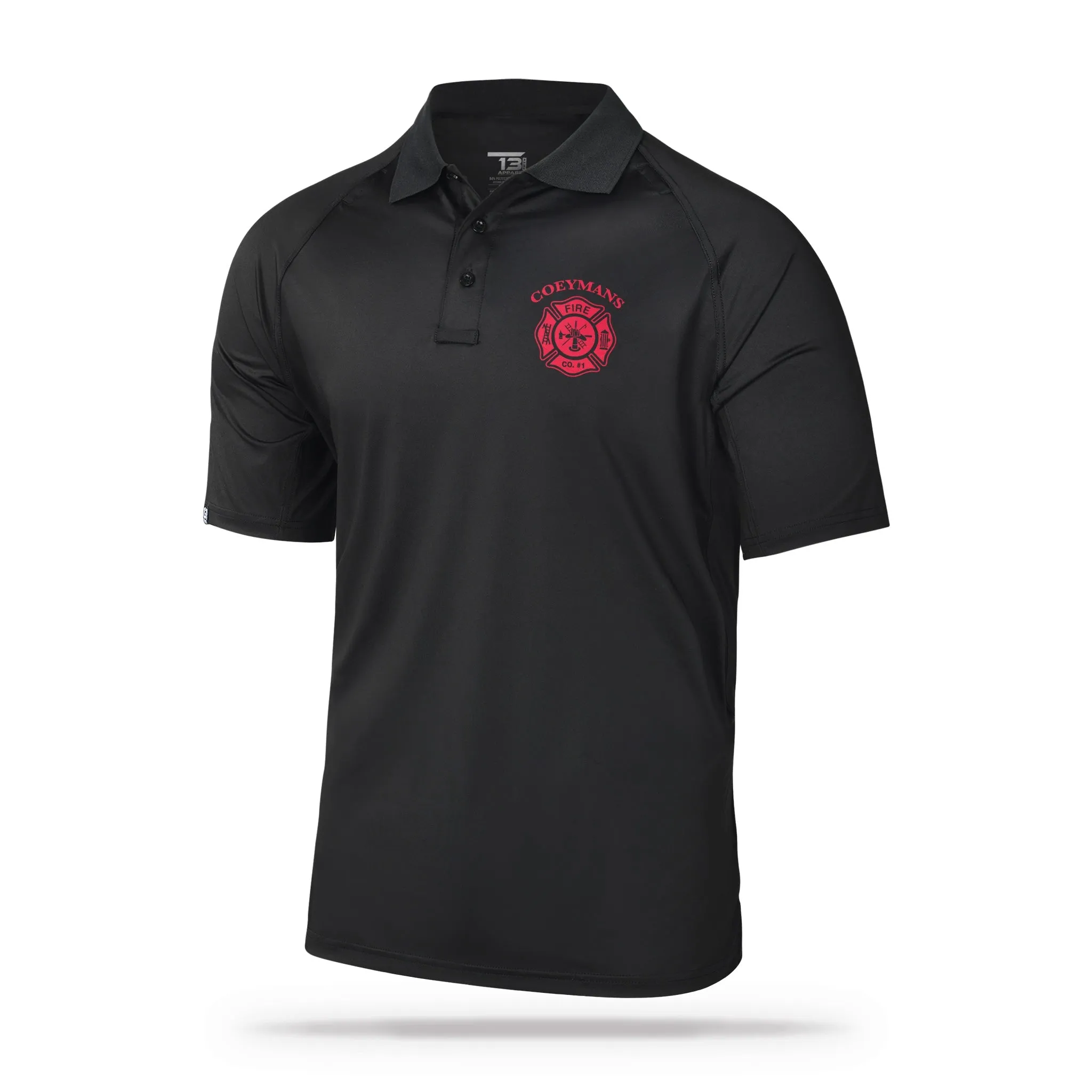 [COEYMANS FIRE COMPANY] Performance Polo [BLACK]