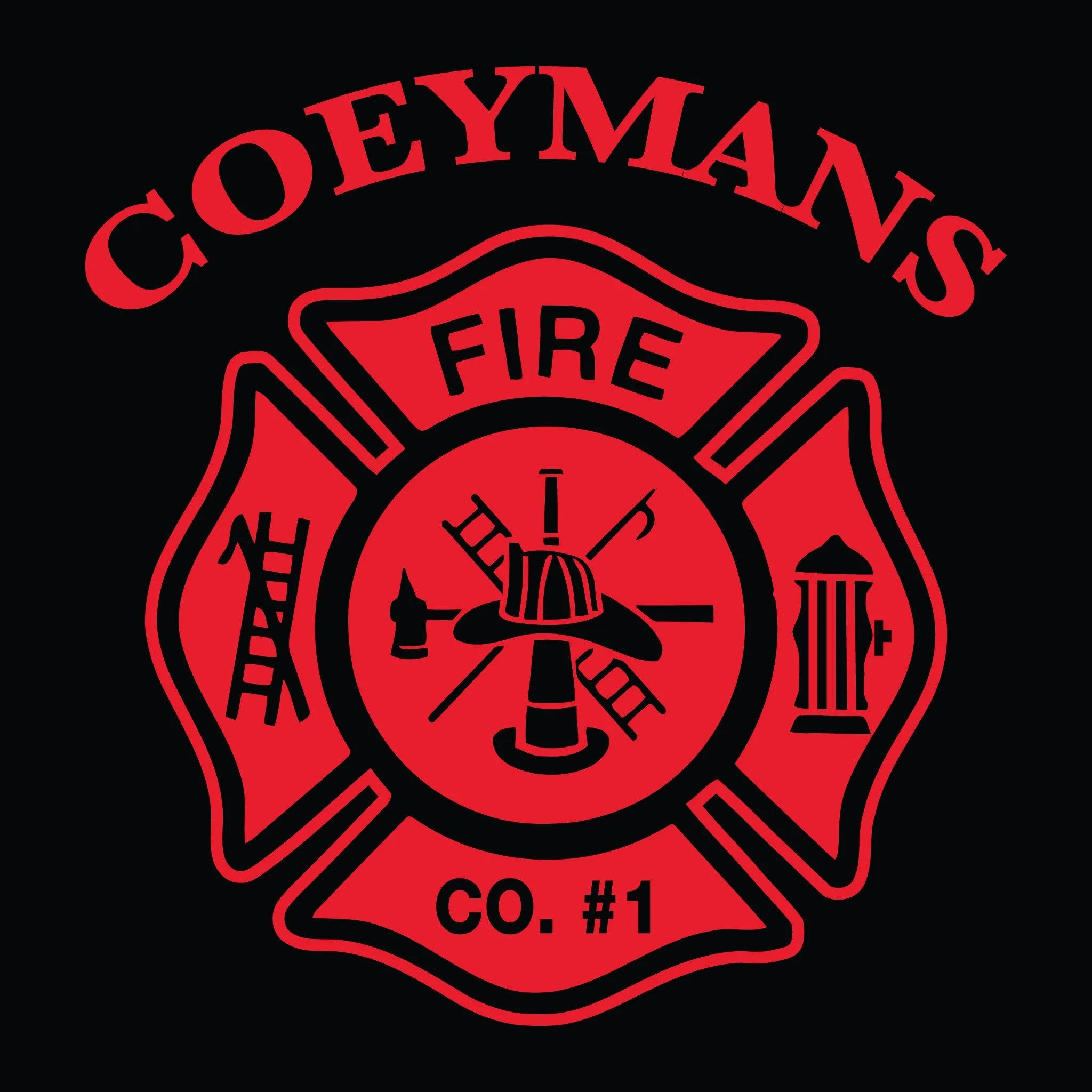 [COEYMANS FIRE COMPANY] Performance Polo [BLACK]