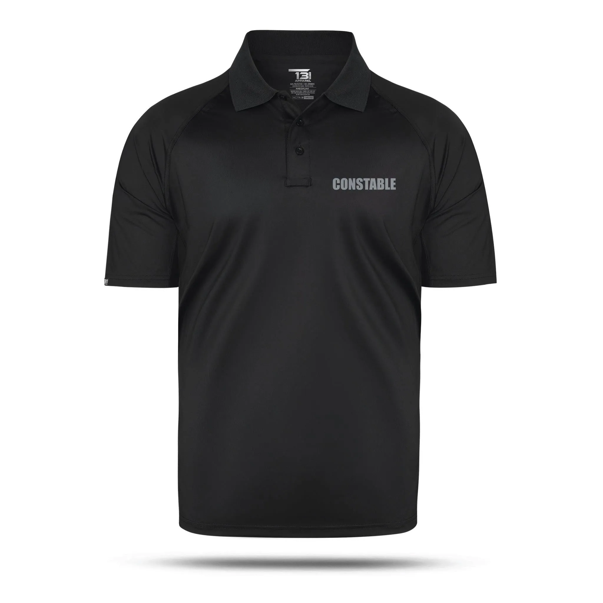 [CONSTABLE] Performance Polo [BLK/GRY]