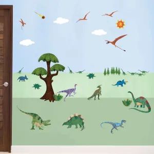 Dinosaur Wall Decals – Peel & Stick Dinosaur Wall Stickers for Dinosaur Themed Room - MINI KIT