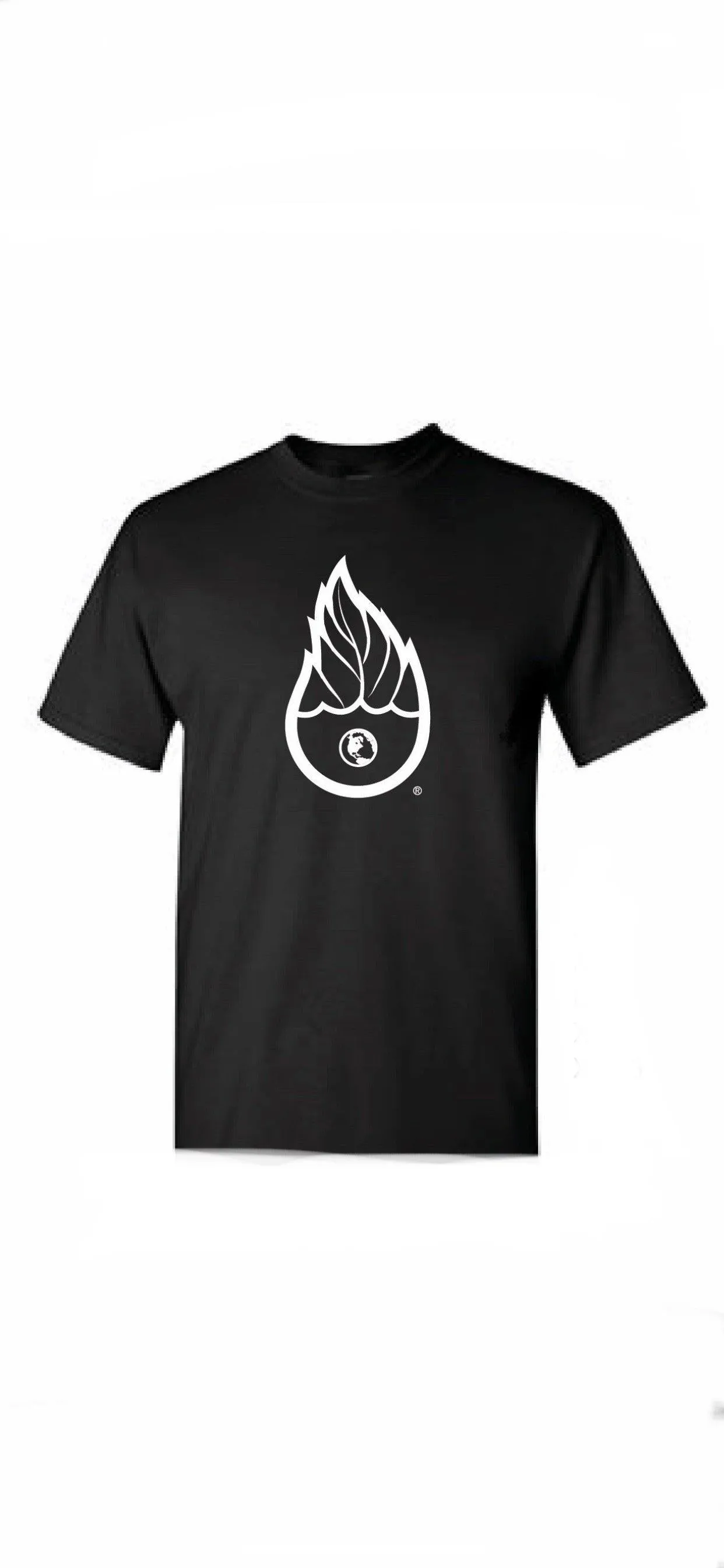 Eco-friendly American made Hemp/organic cotton blend  Iconic Water Drop Print t-shirt