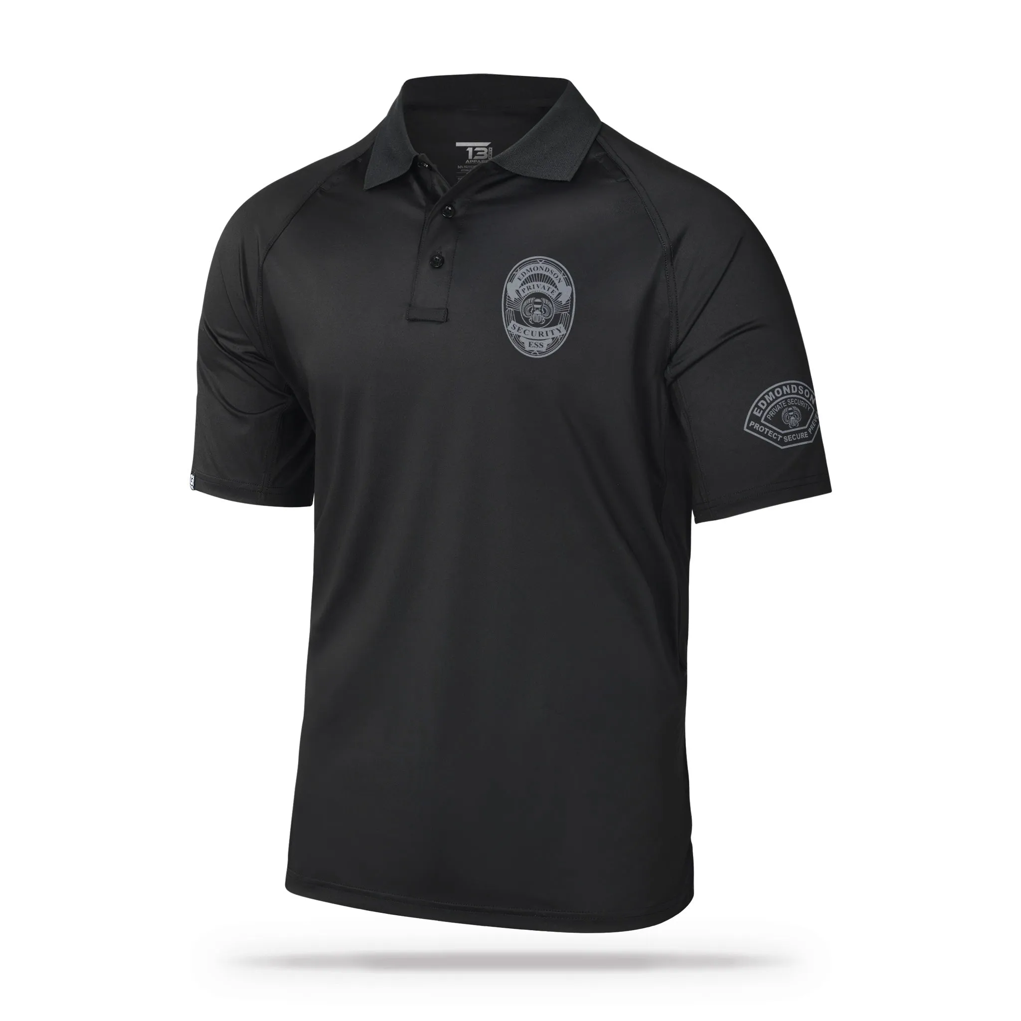 [EDMONDSON SECURITY SOLUTIONS] Performance Polo [BLK/GRY]