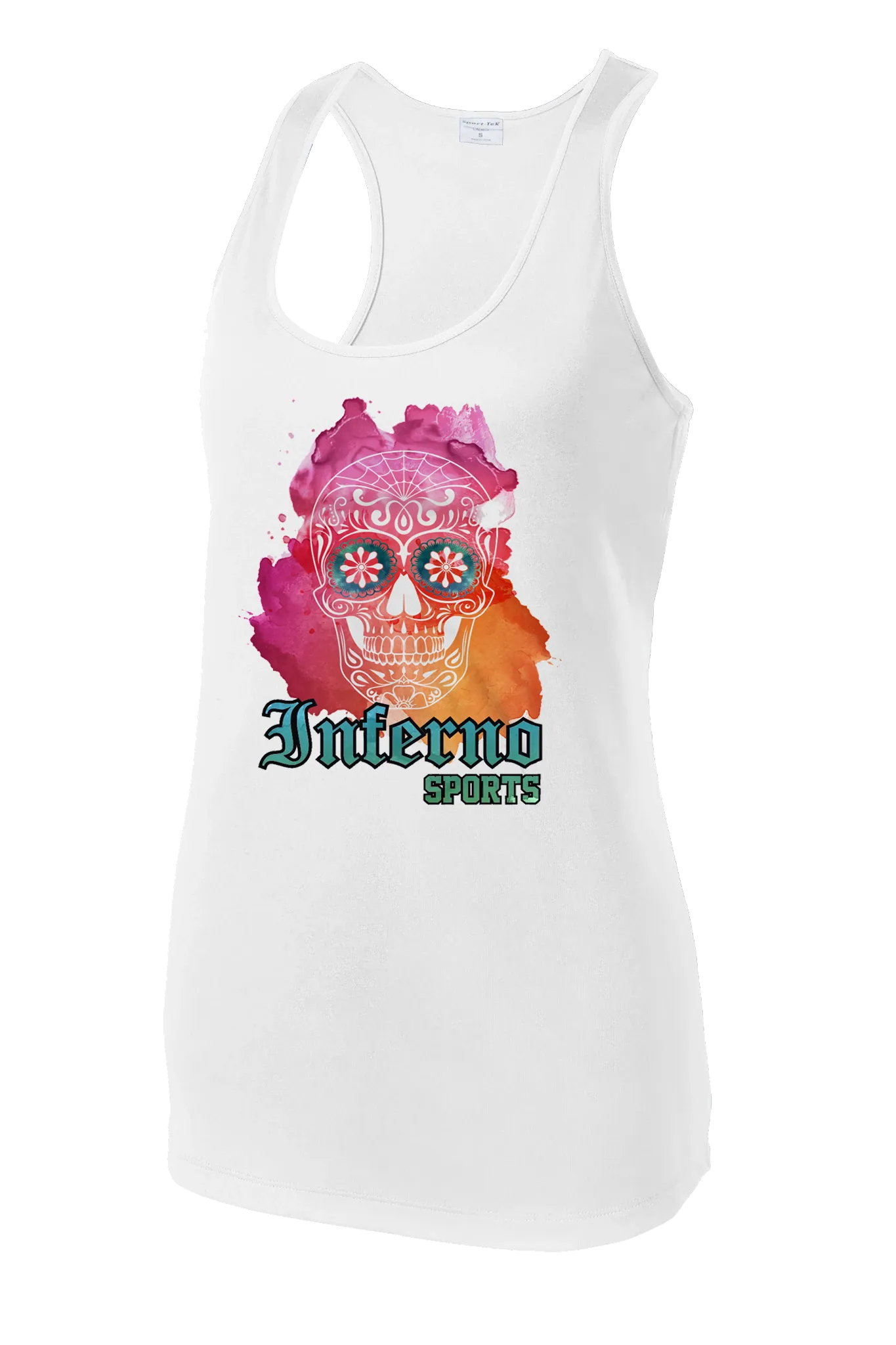 Inferno Sports Watercolor Sugar Skull Tank