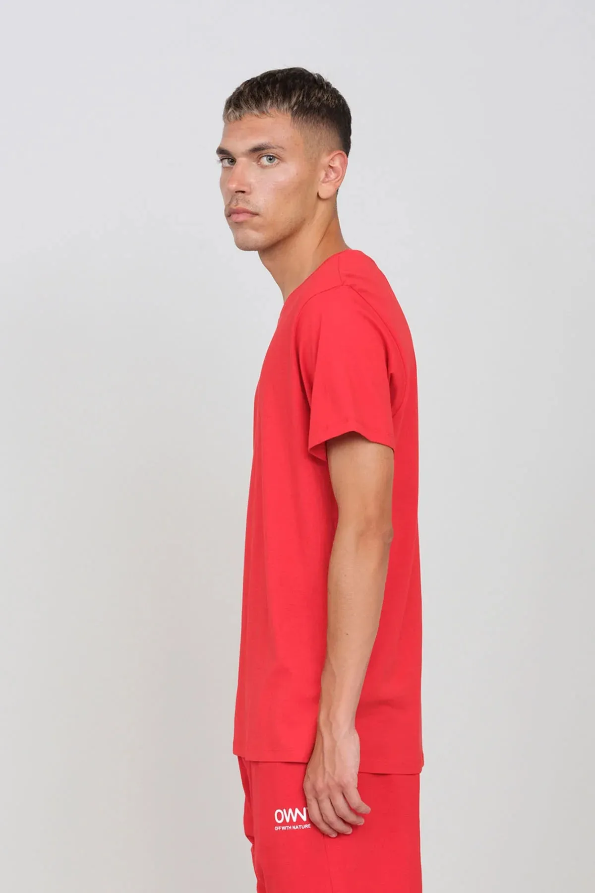 Logo Crewneck T-Shirt Red