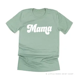 Mama (Retro) - White Design - Unisex Tee