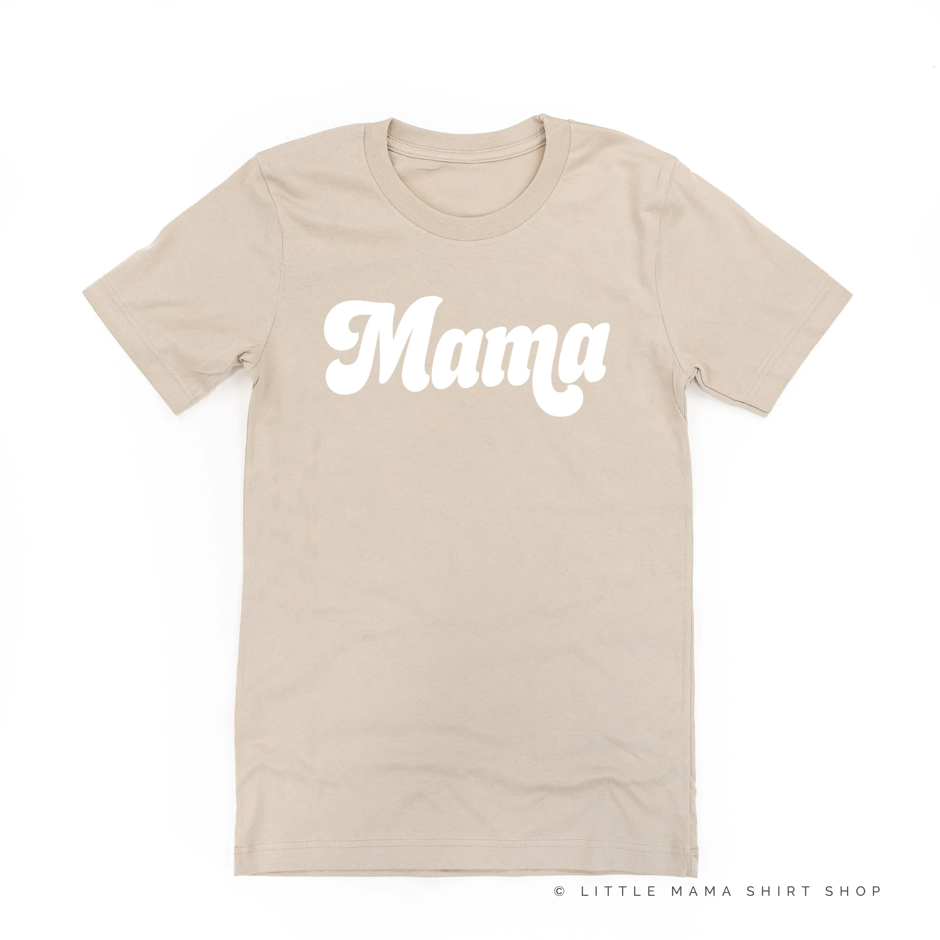 Mama (Retro) - White Design - Unisex Tee