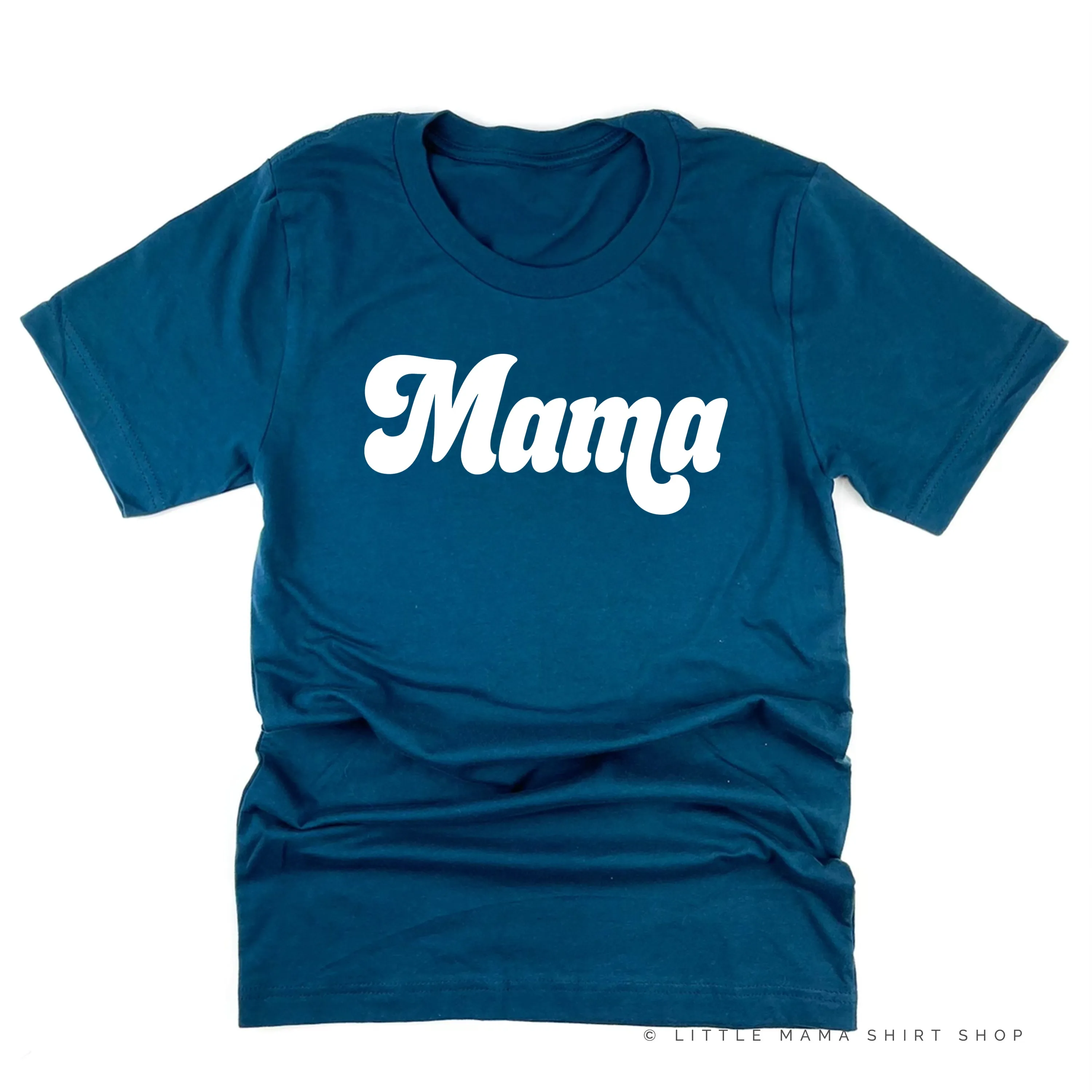 Mama (Retro) - White Design - Unisex Tee