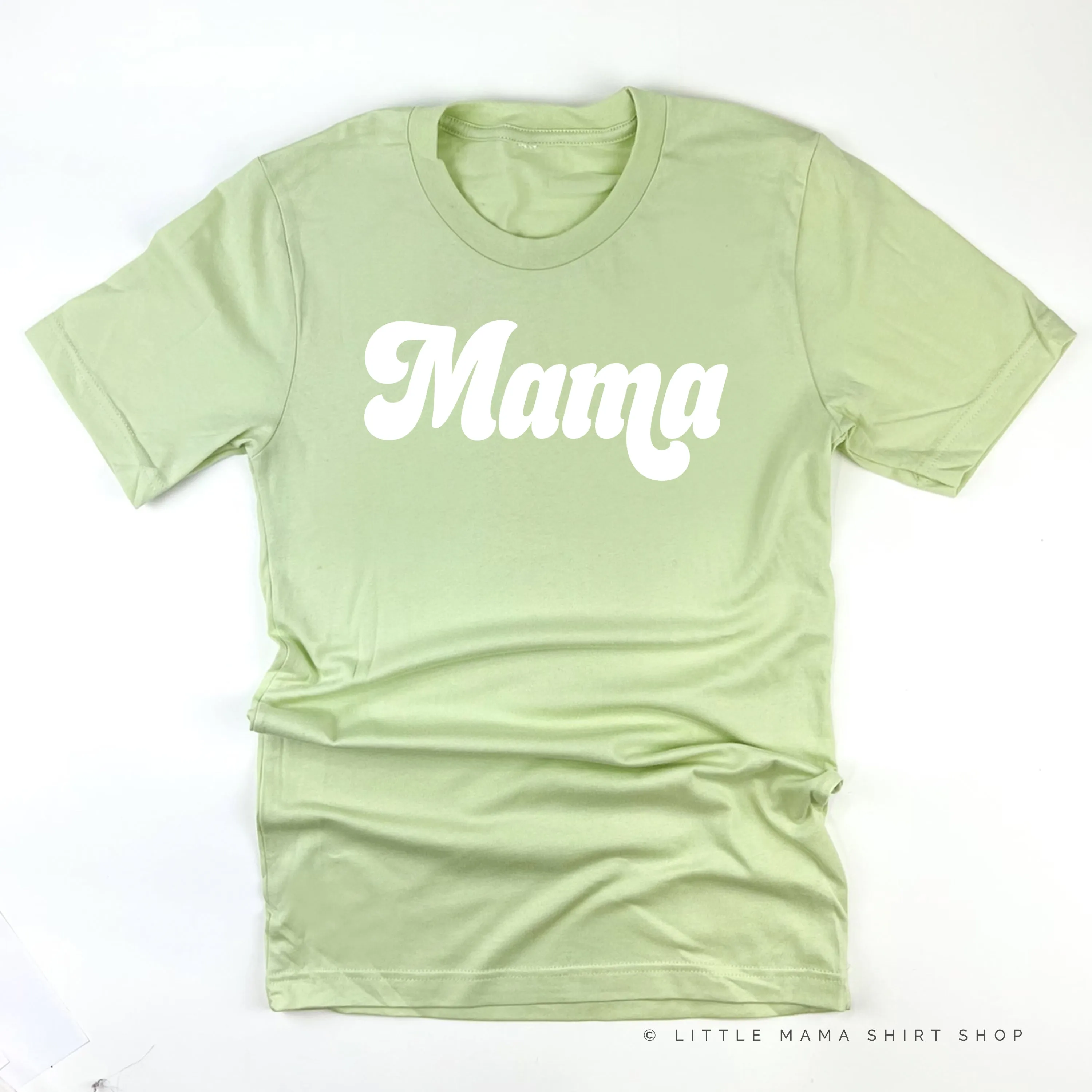 Mama (Retro) - White Design - Unisex Tee