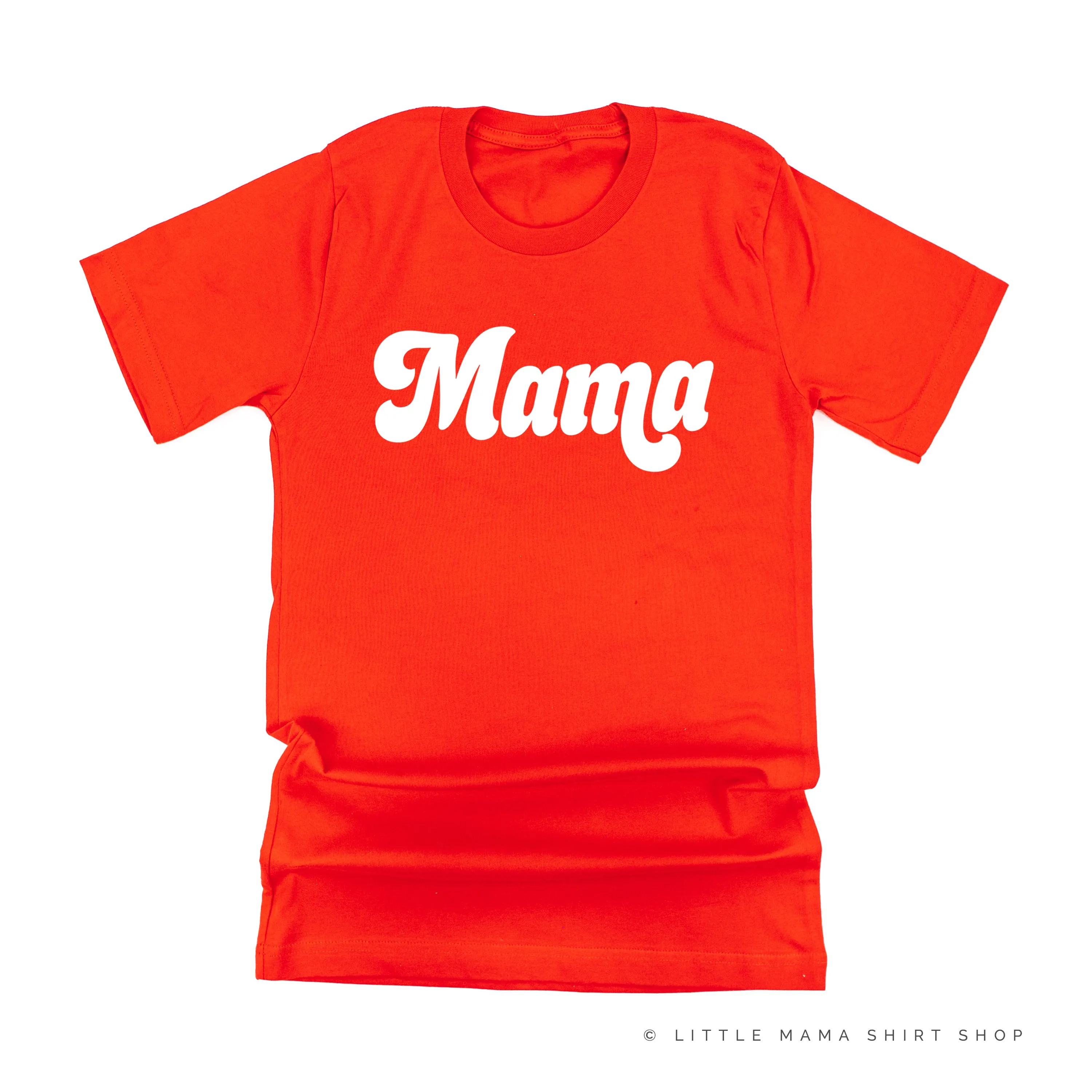 Mama (Retro) - White Design - Unisex Tee