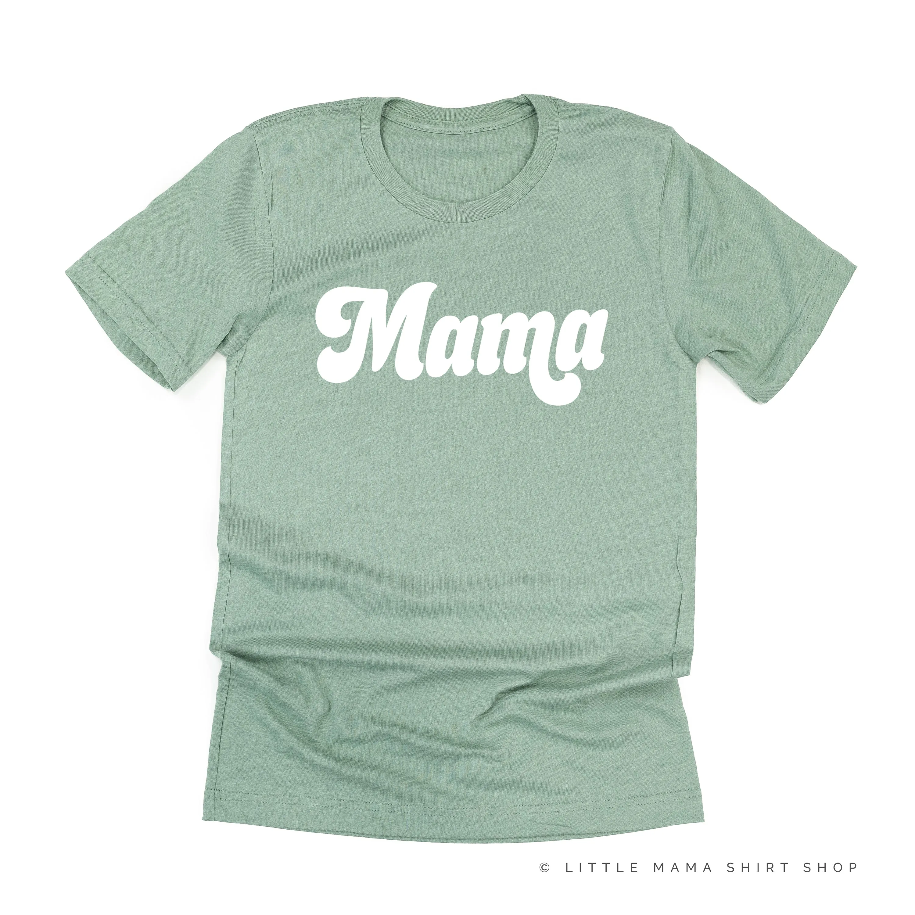 Mama (Retro) - White Design - Unisex Tee