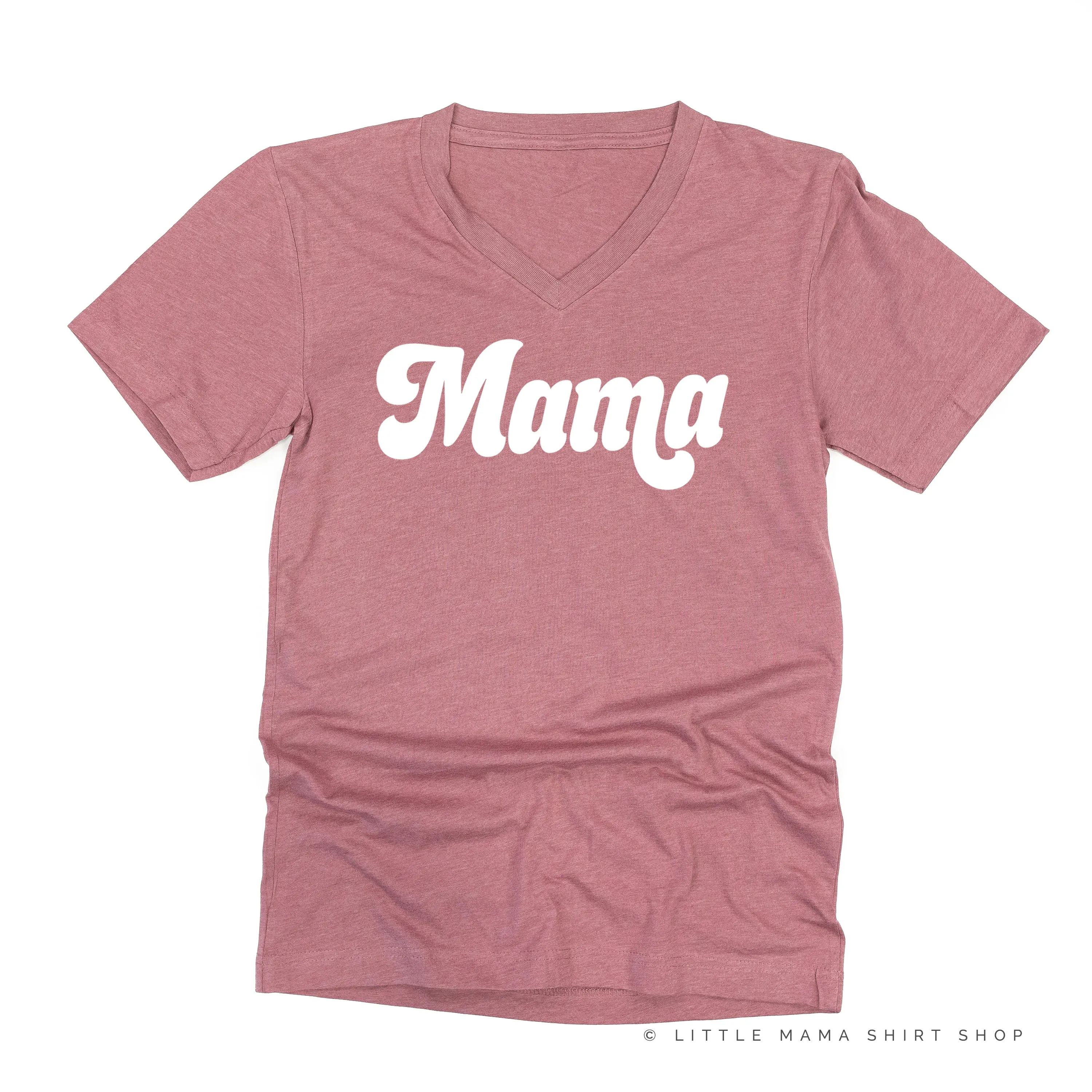 Mama (Retro) - White Design - Unisex Tee