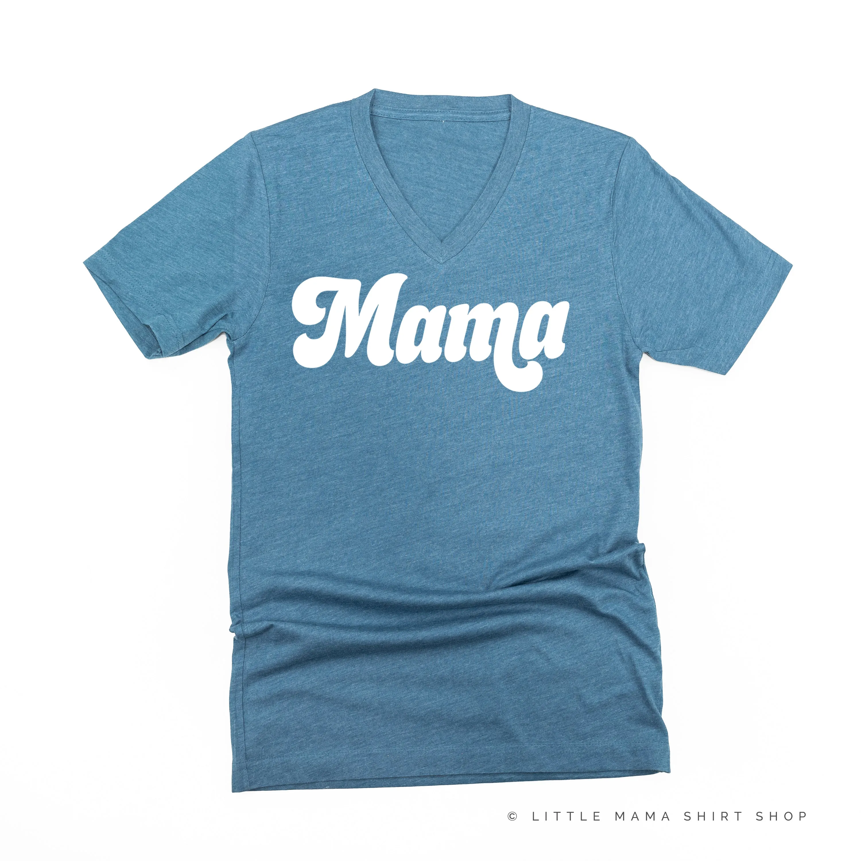 Mama (Retro) - White Design - Unisex Tee