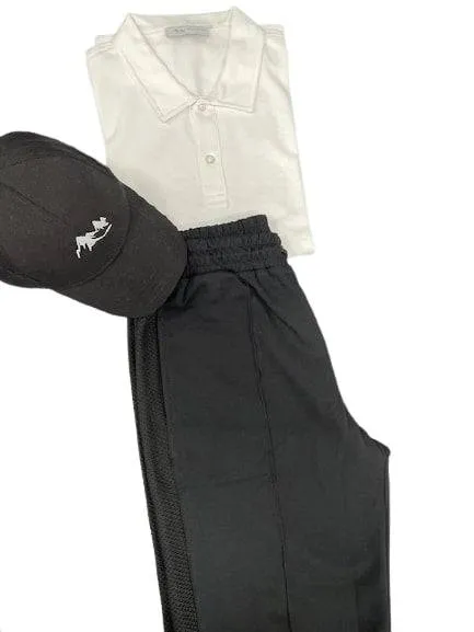 Men's Casual Wear Matched Set - Polo Shirt, 100% Cotton Shorts and Baseball Hat (3 Piece Set)