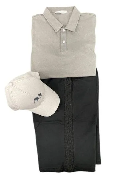 Men's Casual Wear Matched Set - Polo Shirt, 100% Cotton Shorts and Baseball Hat (3 Piece Set)