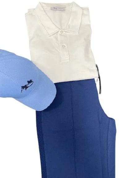 Men's Casual Wear Matched Set - Polo Shirt, 100% Cotton Shorts and Baseball Hat (3 Piece Set)