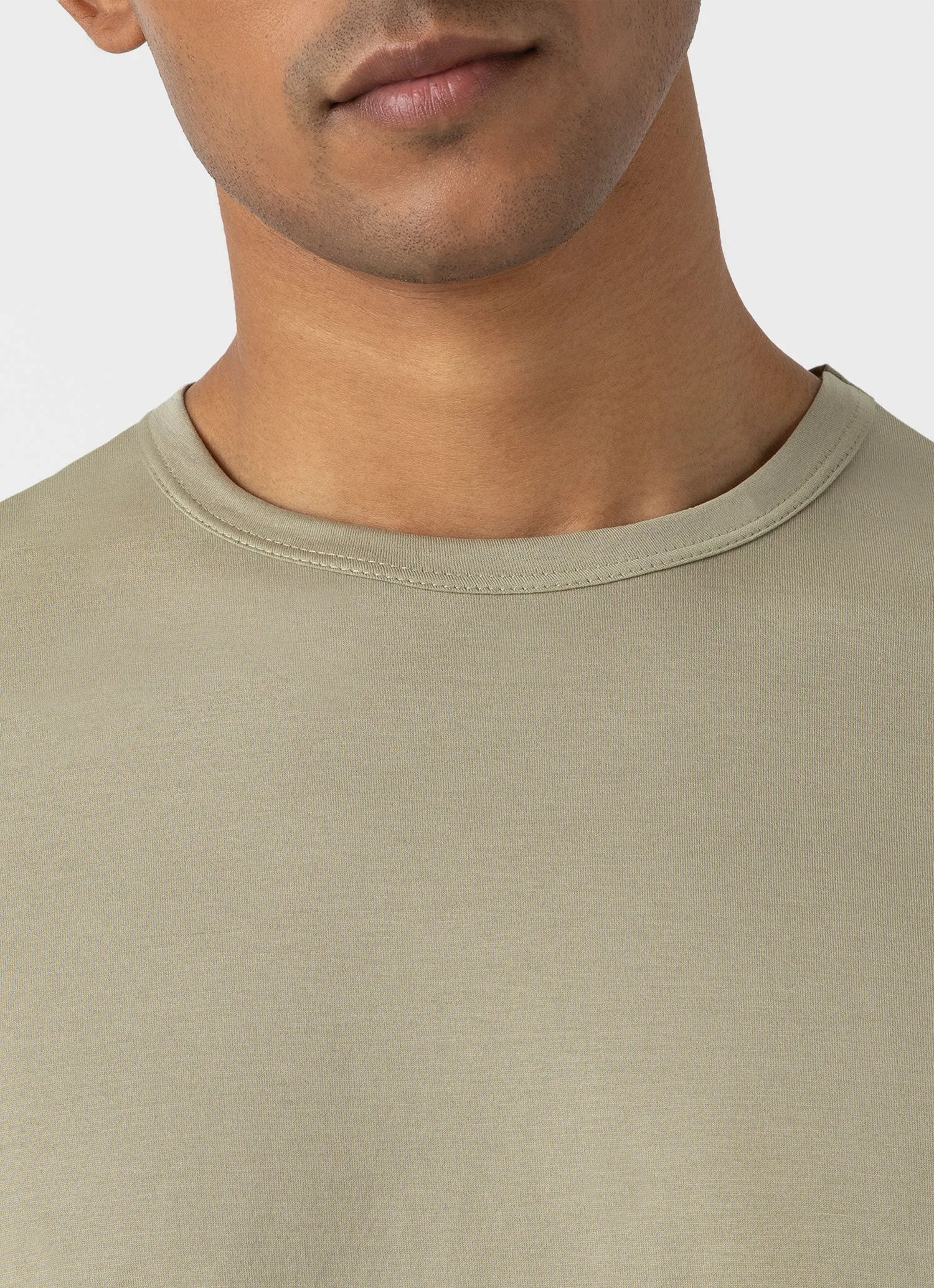 Men's Classic T-shirt in Pale Khaki