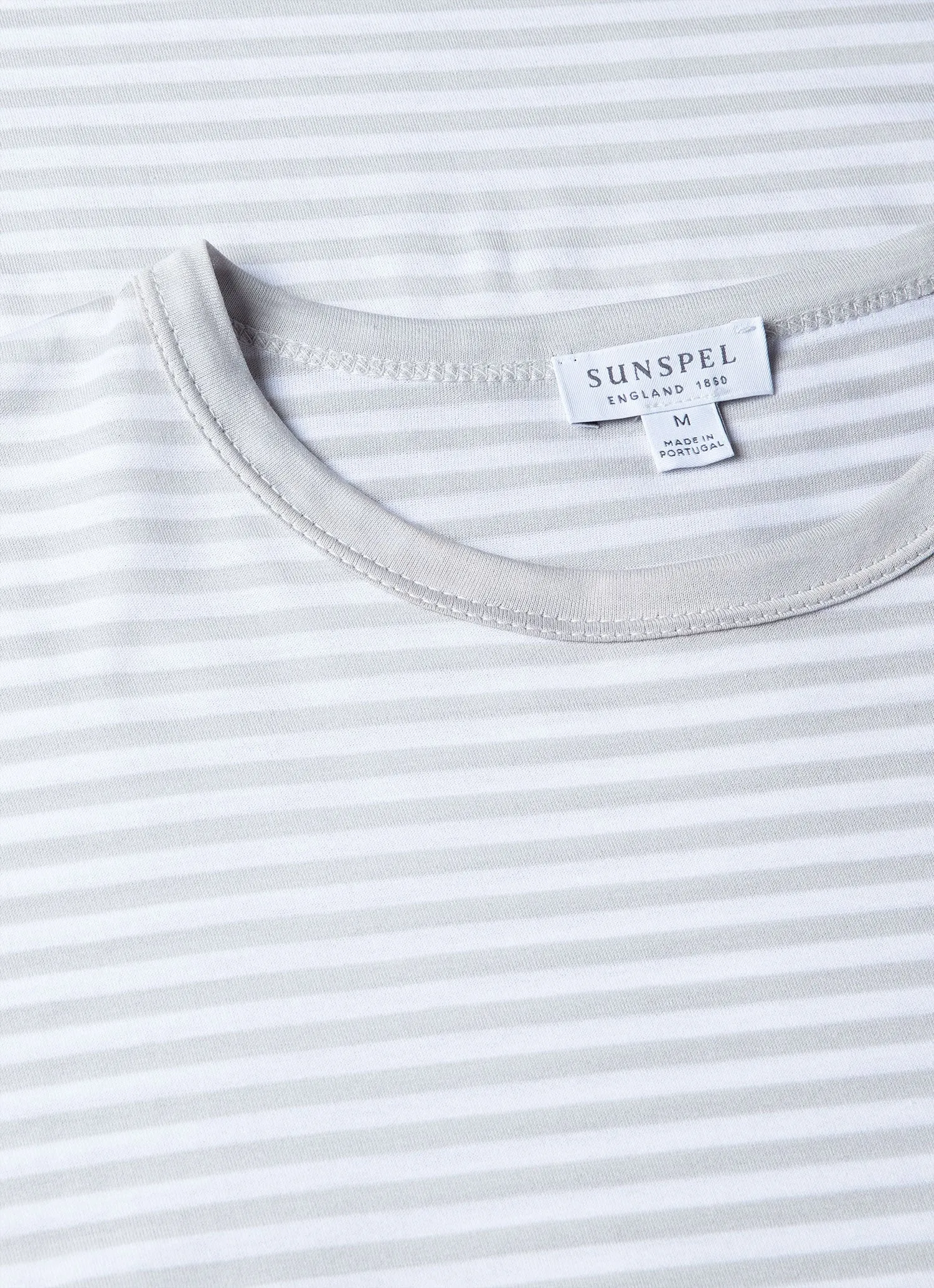 Men's Classic T-shirt in Smoke/White English Stripe