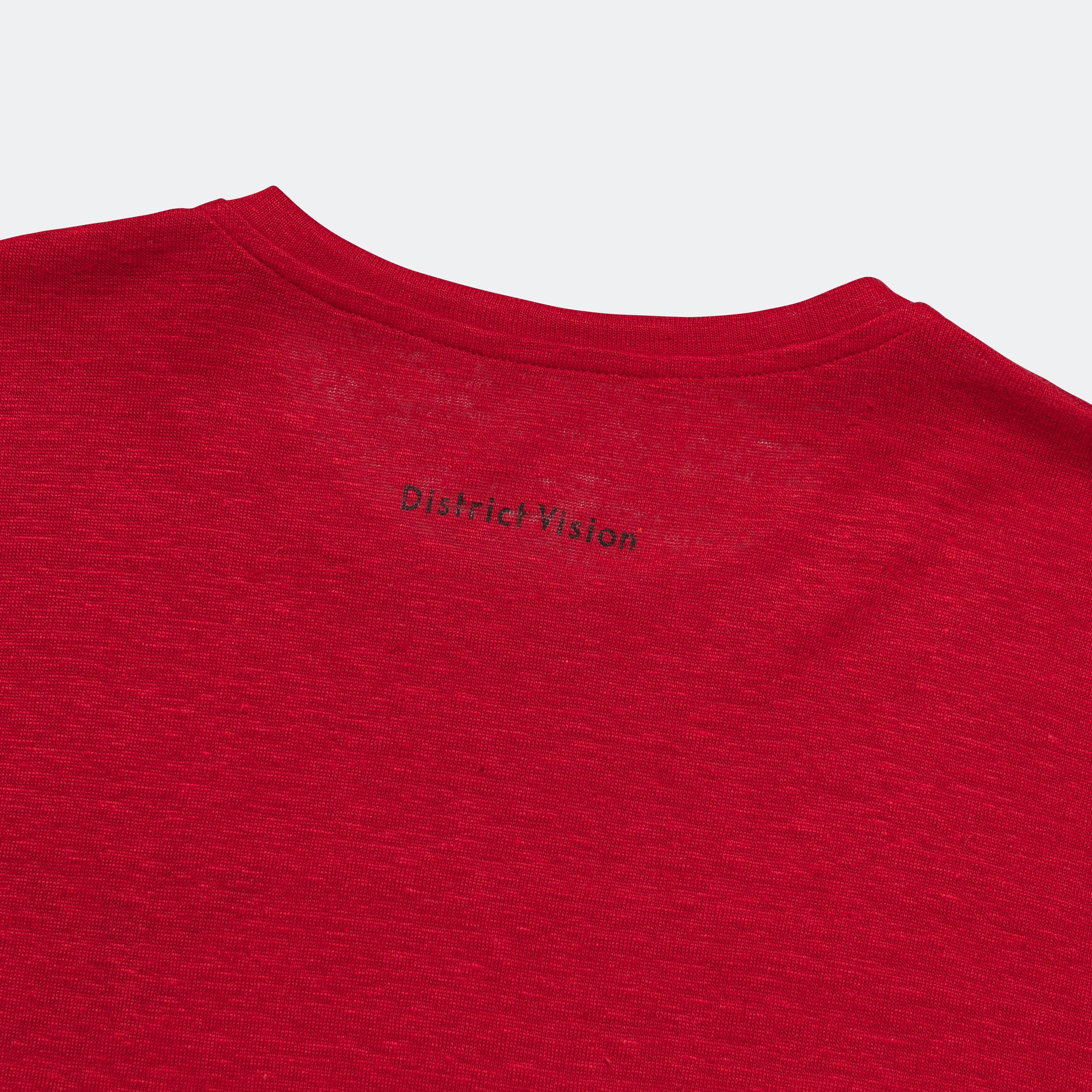 Mens Sukha Hemp Short Sleeve T-Shirt - Goji Red