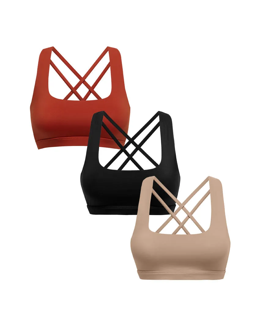 Metta Crossback Sports Bra - Custom 3 Pack