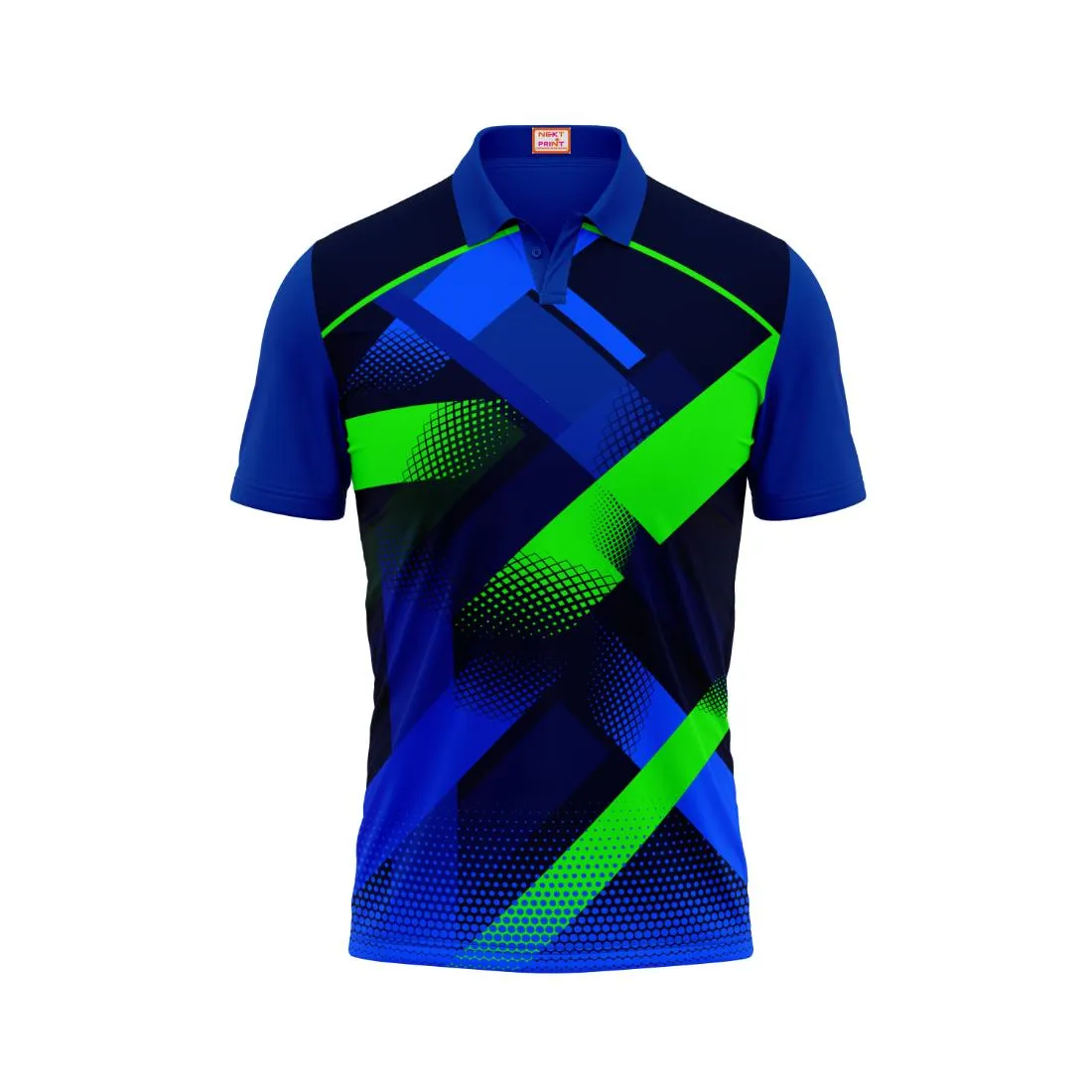 Next Print Customized Polo Neck Royal Blue Jersey NPTS29