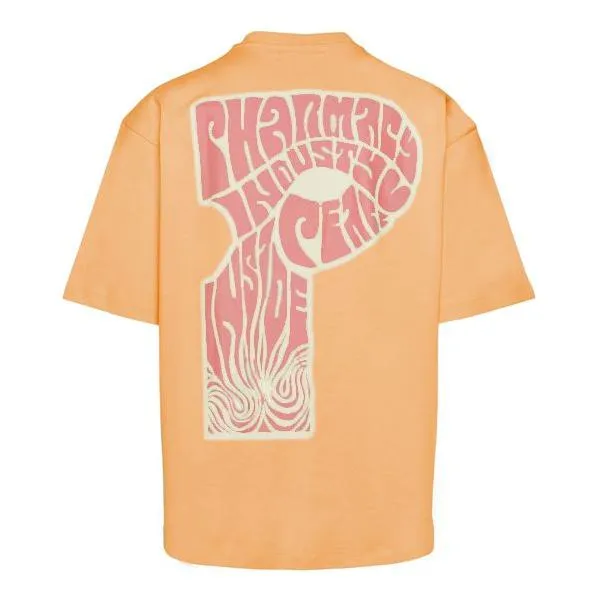 Pharmacy Industry Vibrant Orange Graphic Crewneck Tee