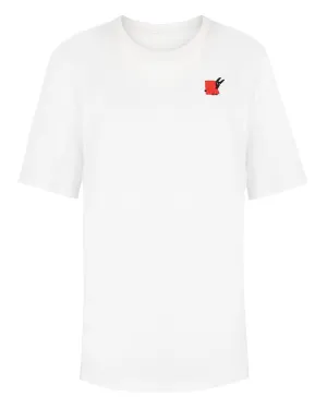 Pierre Buttin Embroidered T-Shirt White