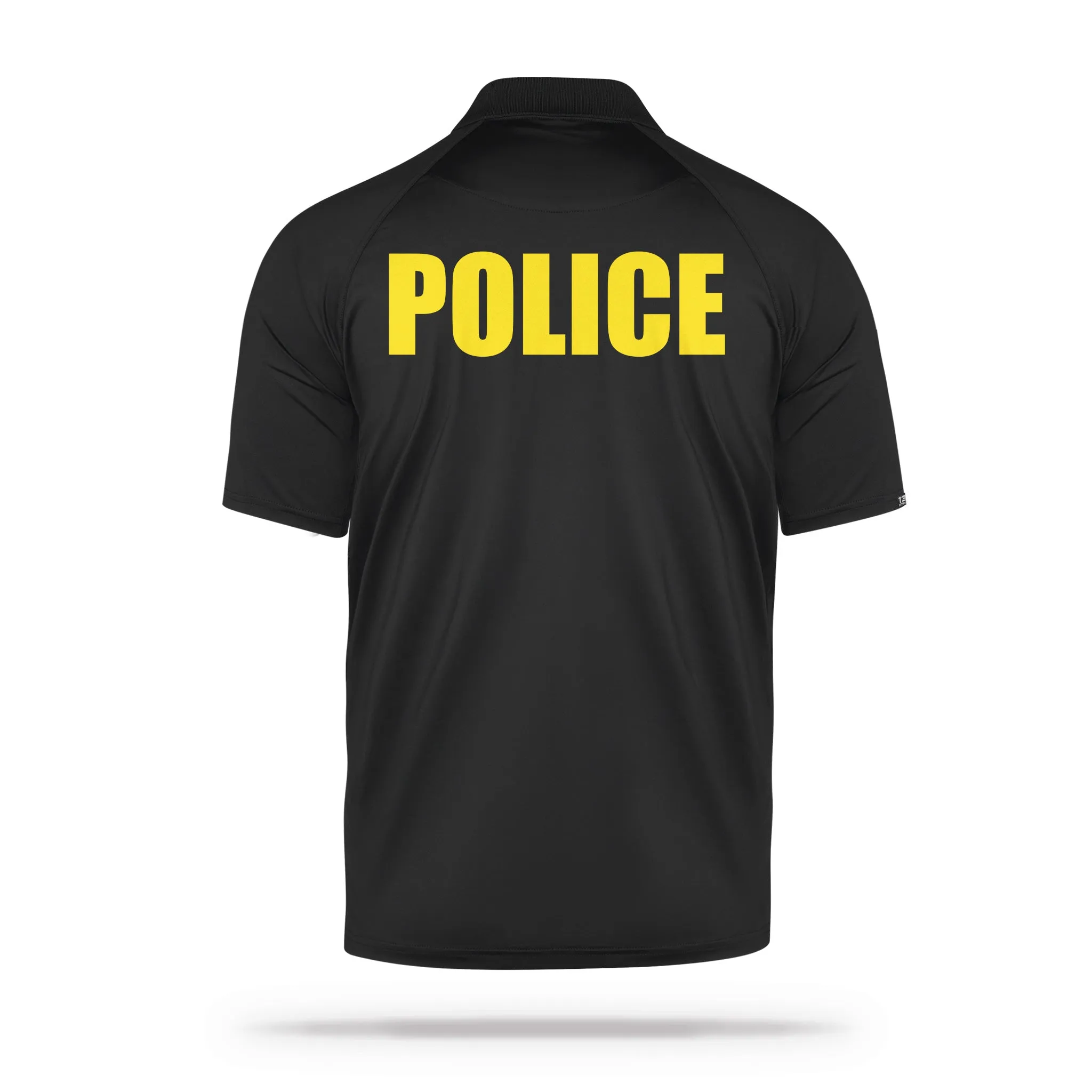 [POLICE] Men's Performance Polo [BLK/GLD]