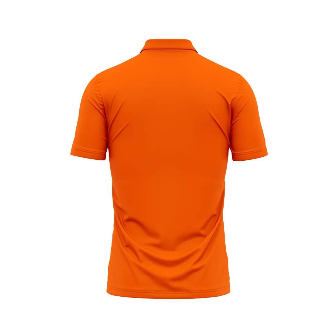 Polo Neck Printed Jersey Orange Design 11