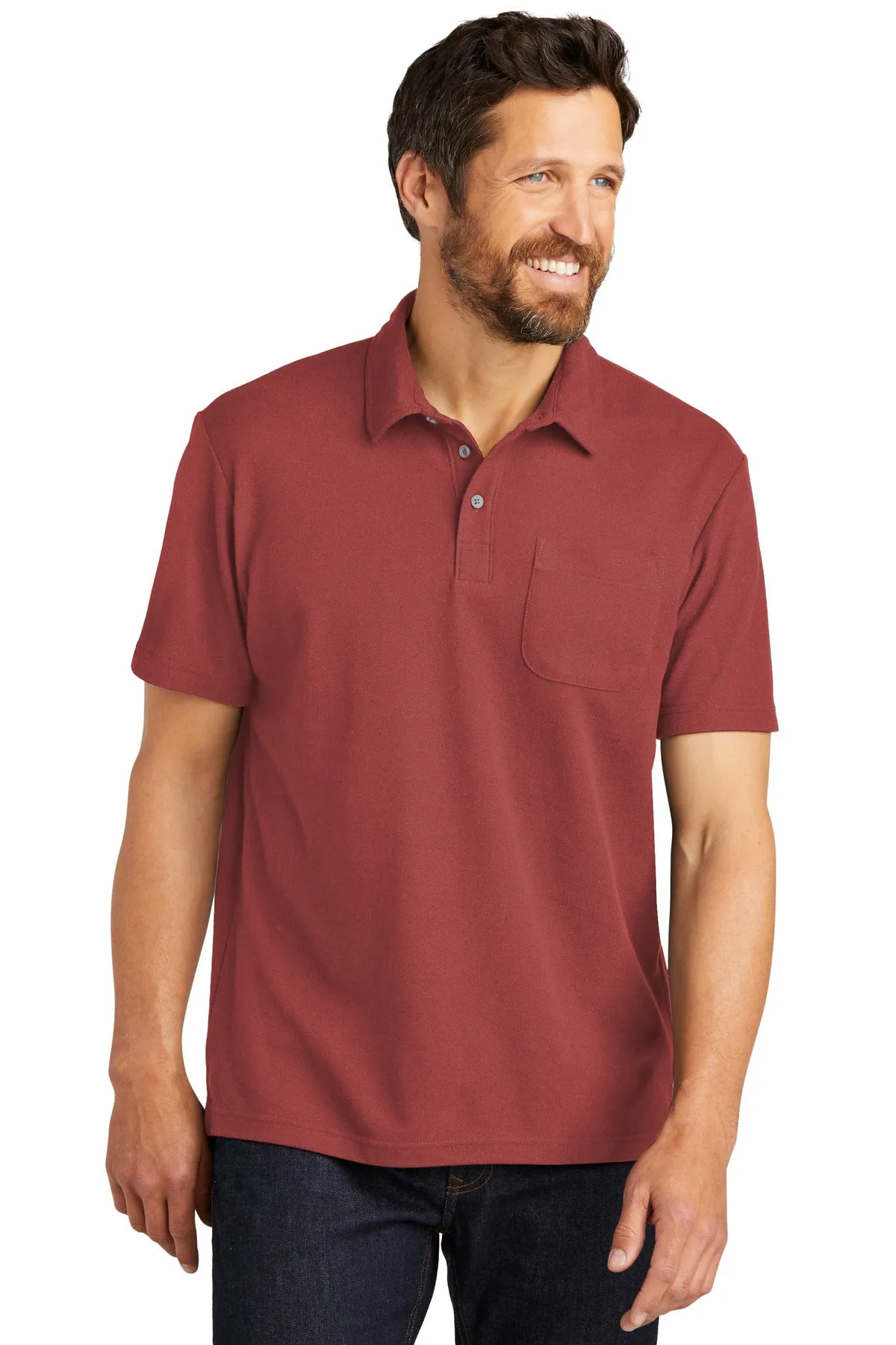 Port Authority® C-FREE™ Cotton Blend Pique Pocket Polo K868