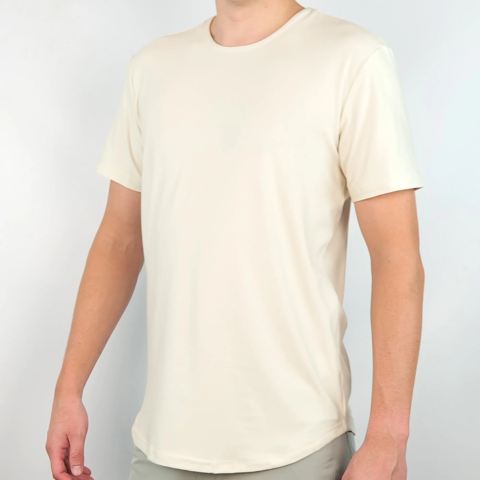 Premium Crew Curve Hem Short Sleeve - Final Sale