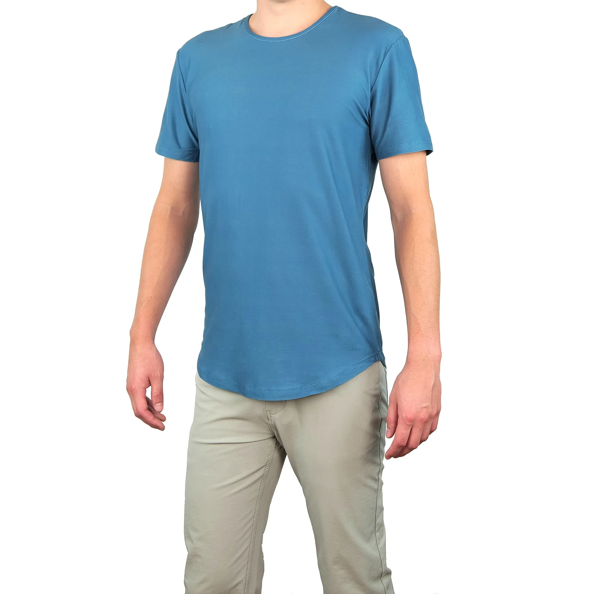 Premium Crew Curve Hem Short Sleeve - Final Sale