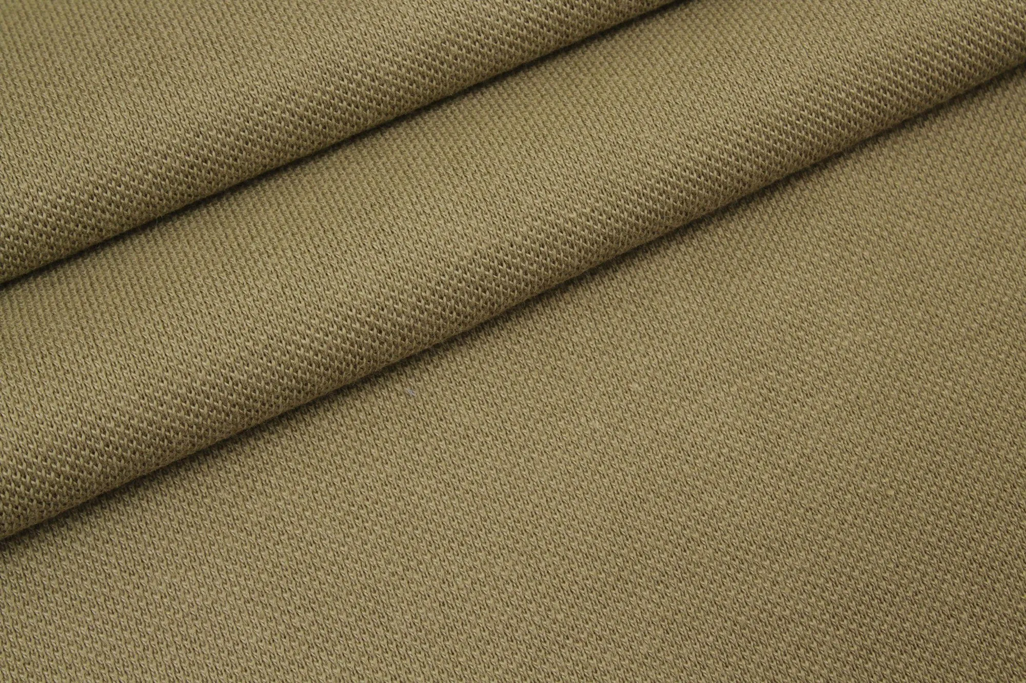 Premium Organic Cotton Piquet - Khaki