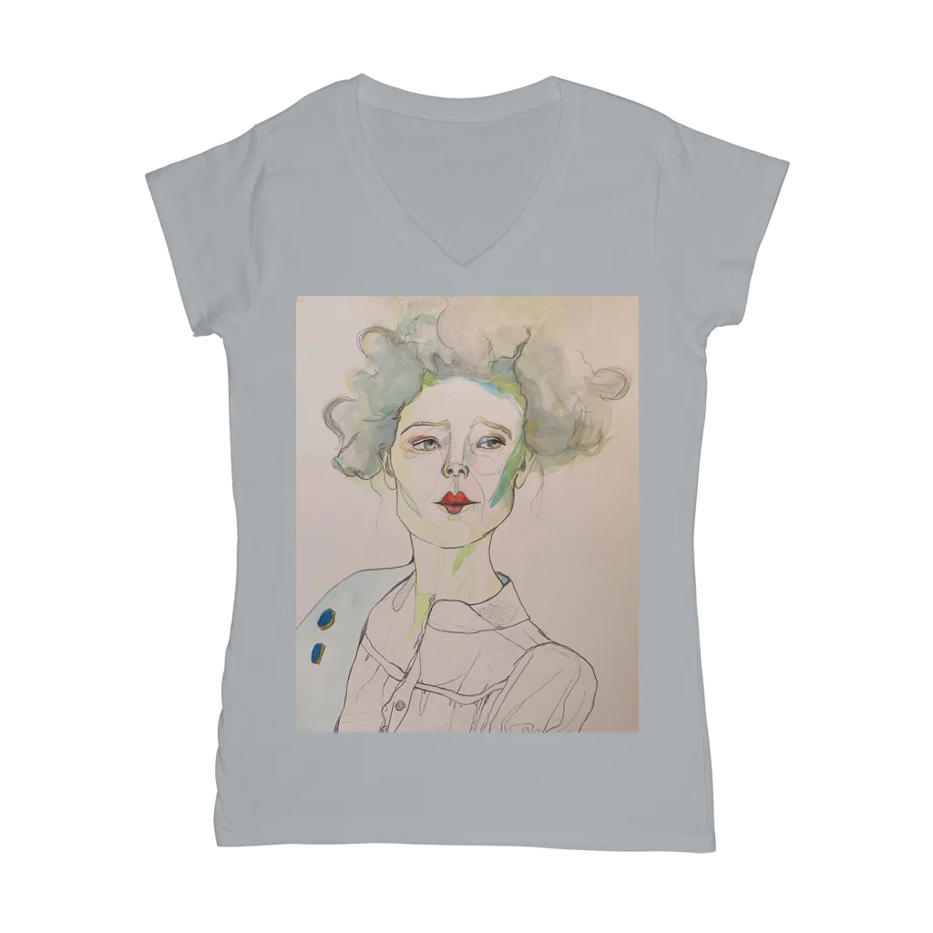 Priscilla Classic Women's V-Neck T-Shirt