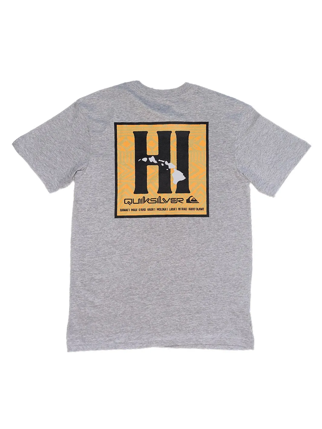 QUIKSILVER HI TAPA BOX TEE - GRAY