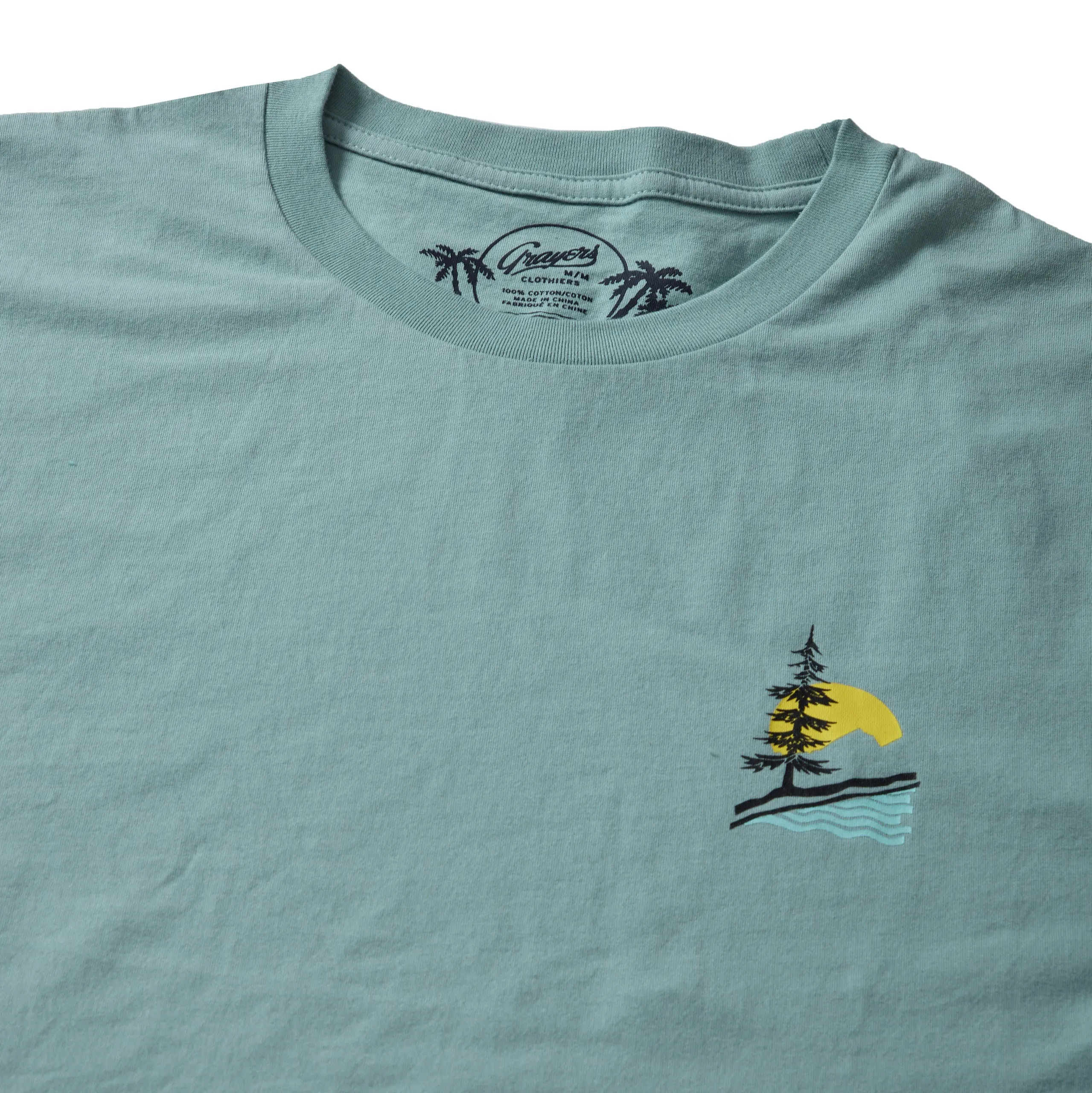 Scenic Print Tee - Blue Surf